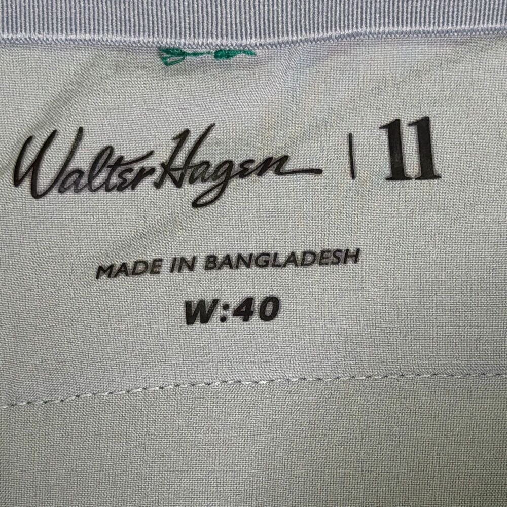 Walter Hagen 11 Linen Blend Golf Shorts Men's 40 Green 9" Flat Front NWT - Picture 3 of 12